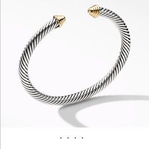 Cable Classics Bracelet with 14K Yellow Gold Domes